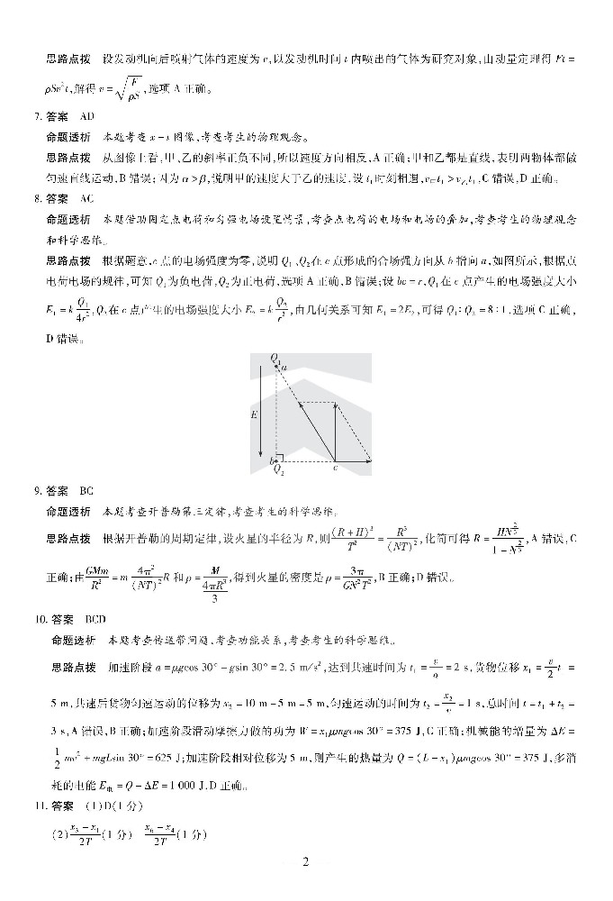 物理三晋名校联盟高三期中答案_01.jpg